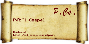 Pál Csepel névjegykártya